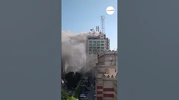 حريق مفاجئ في سنترال رمسيس أعمدة الدخان ترعب السكان 