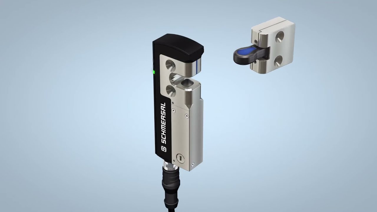 AZM40 - 最小的電磁安全門鎖 The smallest solenoid interlock - YouTube