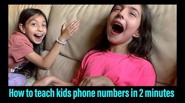 How to teach children their phone numbers in 2 minutes- evidence based teaching