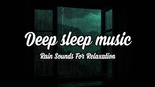 Heavy Night Rain Beyond the Window | Deep Sleep Rain &amp; Thunder Sounds - Cozy Bedroom Ambience No Ads