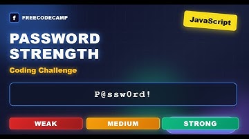 Password Strength Checker 💪 | JavaScript Coding Challenge