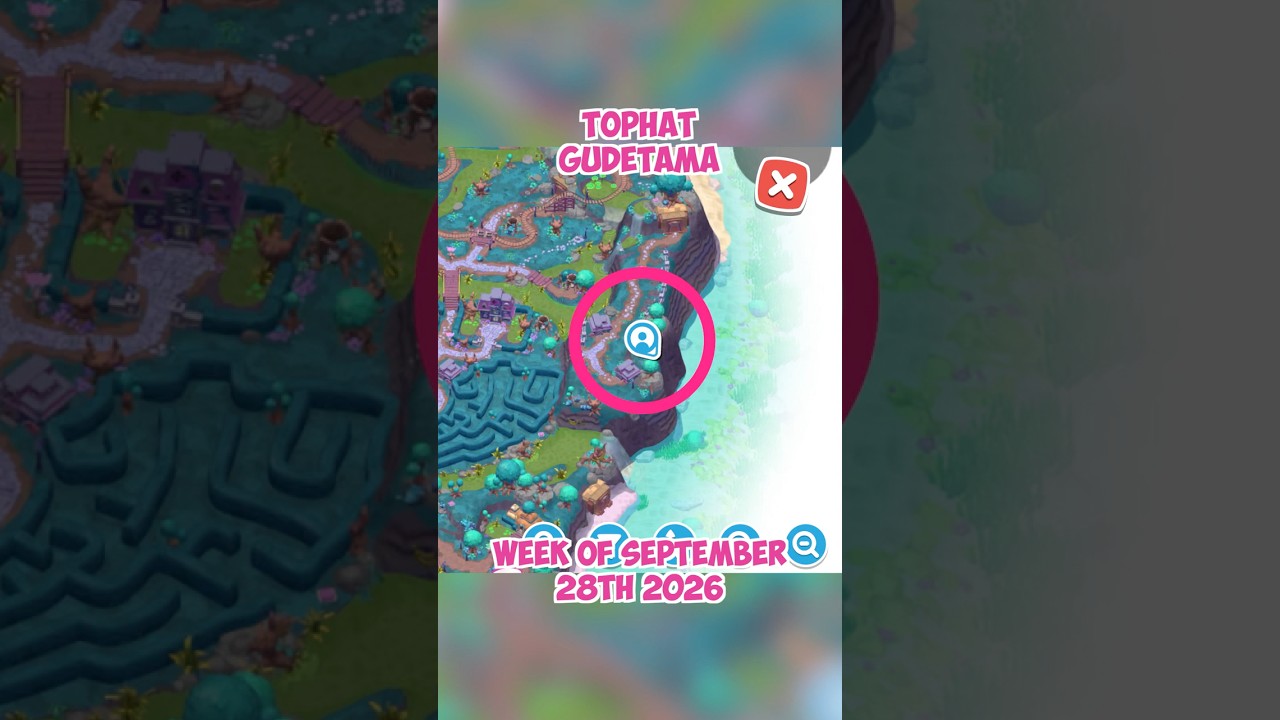 TOPHAT Gudetama location 🎩 September 28th 2026 🍳 Crafting Plan #7 - Hello Kitty Island Adventure