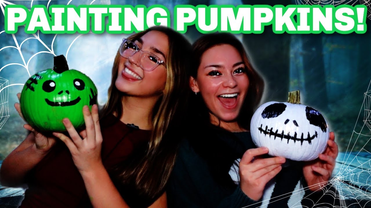 Painting Pumpkins! 🎃| Chill night with Aubree!