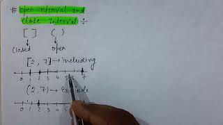 Open and Closed Intervals: Usage and Graphical Representation #maths