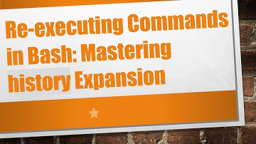 Re-executing Commands in Bash: Mastering history Expansion