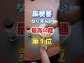【1位は体に悪そうなあれだ⁉】脳梗塞になりずらい最高の麺とは！　#雑学 #医学 #知恵 #医学 #高齢者 #健康 #ファッション