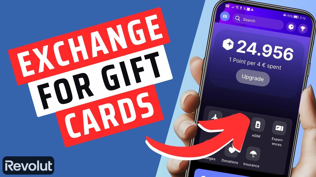 Revpoint Rewards How To Exchange Rev Points For Gift Cards On Revolut - YouTube