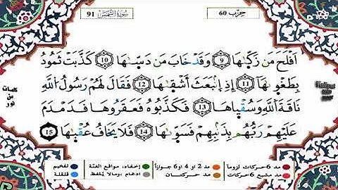 سورة االشمس برواية ورش القارئ ياسين الجزائري