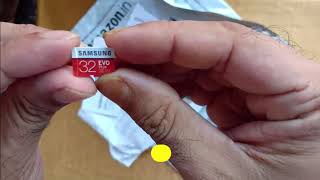 Samsung 32GB memory card unboxing | Samsung 32GB memory card review