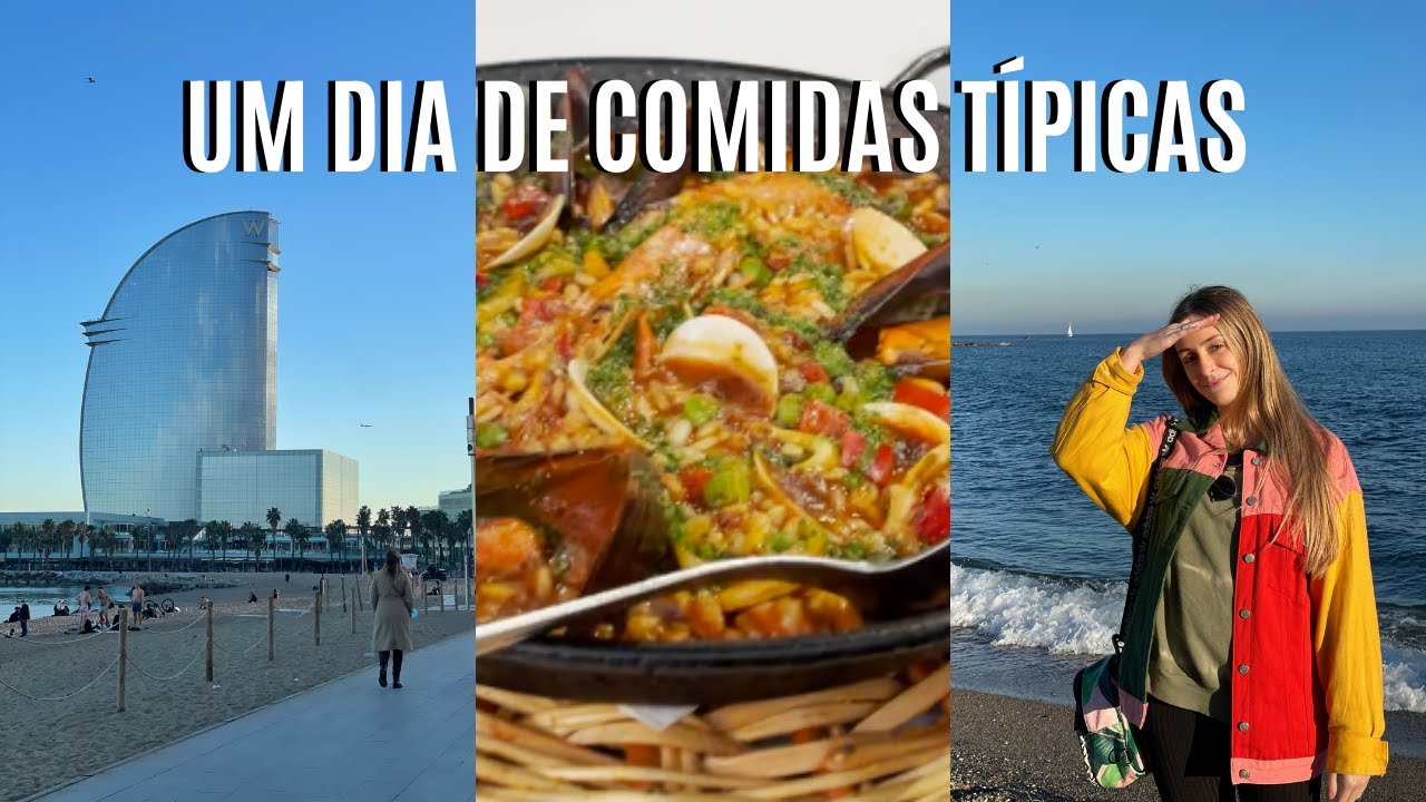 Um dia só com COMIDAS TÍPICAS em Barcelona