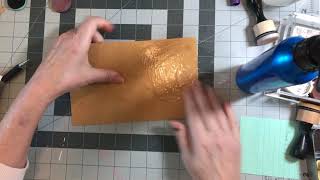 Making journal covers with Fabric paper/ Kraft - Tex