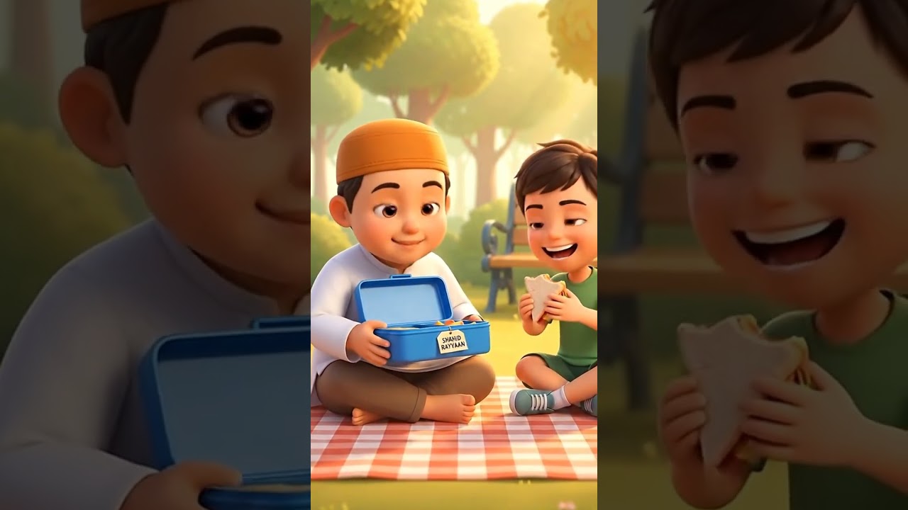 Little Boy Shares His Lunch with Hungry Friend | Beautiful Generosity & Sharing Sunnah 