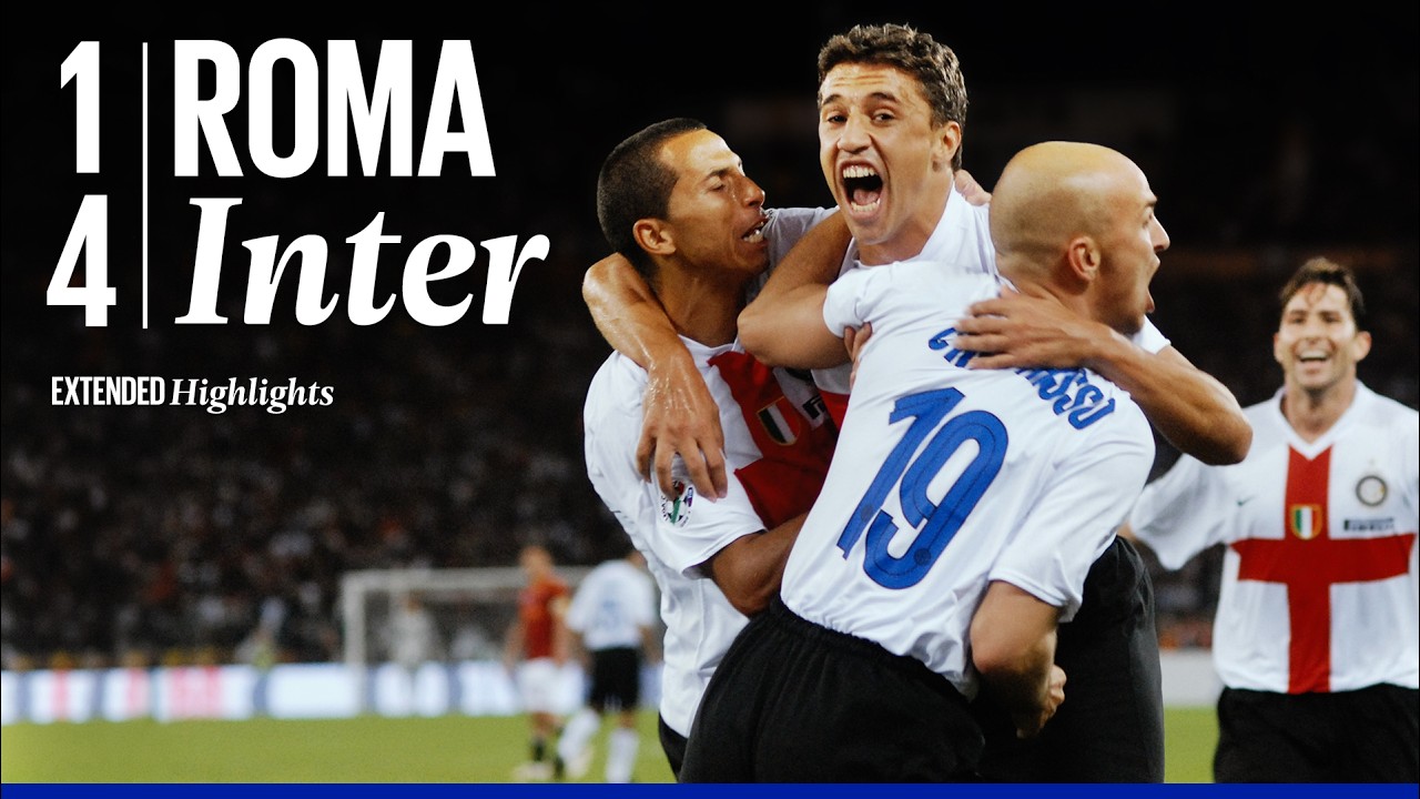 POKER NERAZZURRO ALL'OLIMPICO ✨ | ROMA 1-4 INTER 2007-08 | EXTENDED HIGHLIGHTS