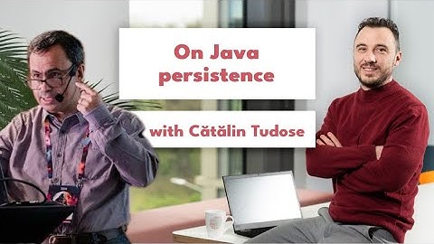 Excellent discussion with Catalin Tudose on Java Persistence