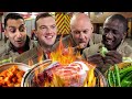 London firefighters try korean bbq for the first time