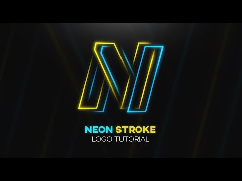Tutorial | Neon Stroke Logo Design - Photoshop CC 