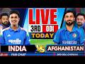 🔴LIVE: IND vs AFG 3rd ODI | INDIA vs AFGHANISTAN One Day Match Live match Today, Live Cricket Score