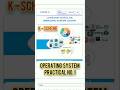 Operating System (315319) Practical No. 1 MSBTE K-Scheme #eduarena#operatingsystem #operation