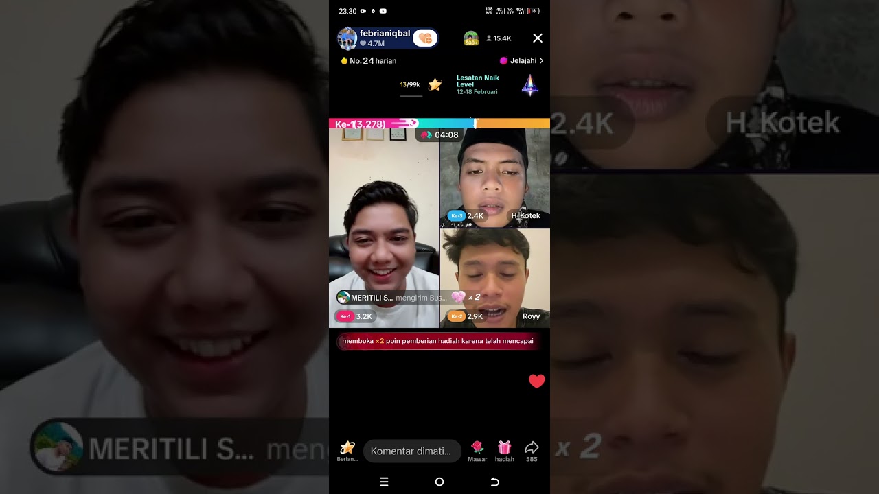 terbaru Febri X Roy X kotek// rosting gara gara  punya cb //