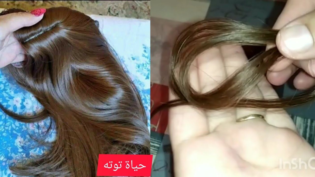 مهما كان شعرك كحل وفيه الشيب بالوريات فقط لوحدها صبغي بني لامع من أروع مايكون