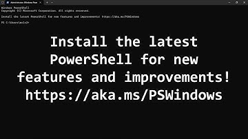How to remove the PowerShell update message in Windows Terminal or PowerShell
