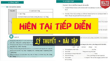 Thì hiện tại tiếp diễn Present Continuous với công thức, cách dùng, chữa bài tập chi tiết