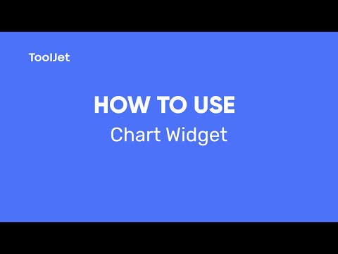 ToolJet- How to use the Chart Widget
