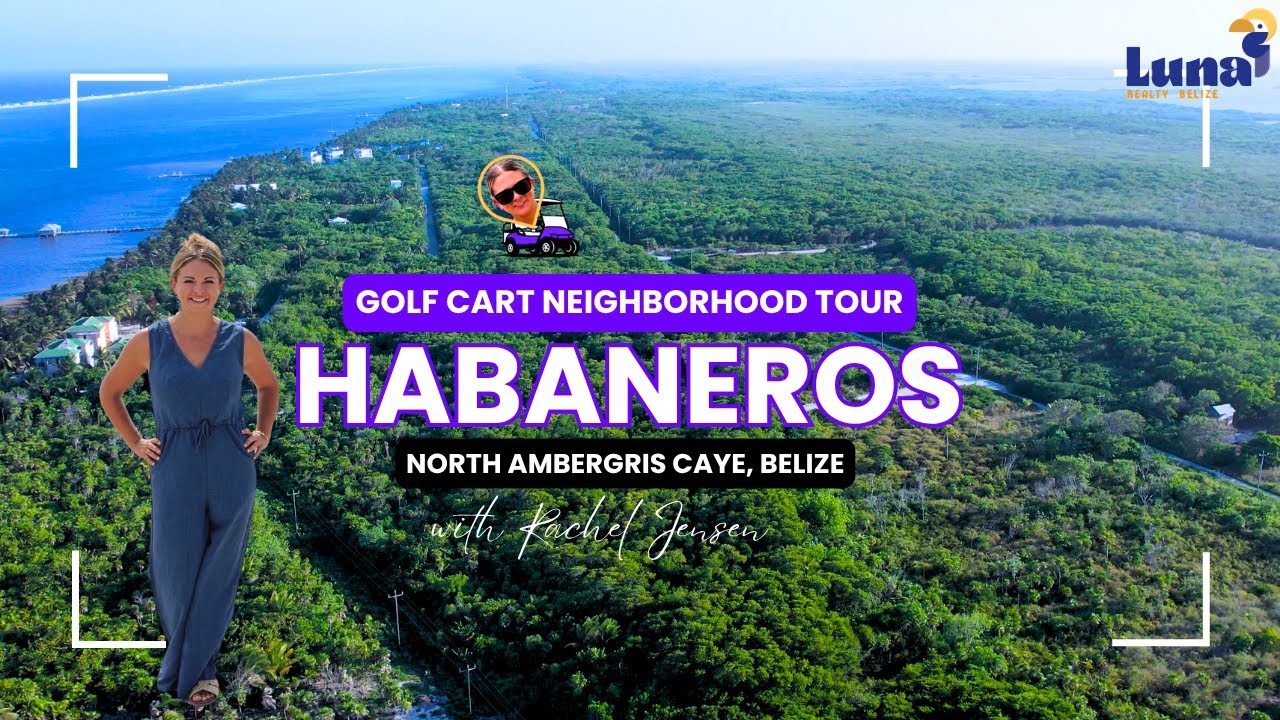 Проезд на гольф-каре: район Хабанерос, Норт-Амбергрис-Кей