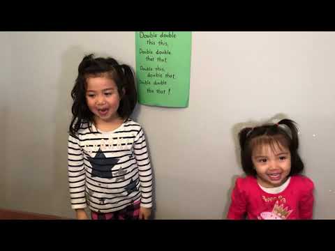 親子♪英語手遊び歌♪ Double this, double that!
