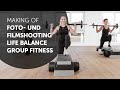 Making-of Foto- und Filmshooting Life Balance Group Fitness