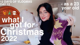 WHAT I GOT FOR CHRISTMAS 2022 + a little home video/vlog | 12 DAYS OF VLOGMAS 12
