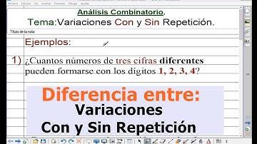 Variaciones Con y Sin Repetición ( aplicación).