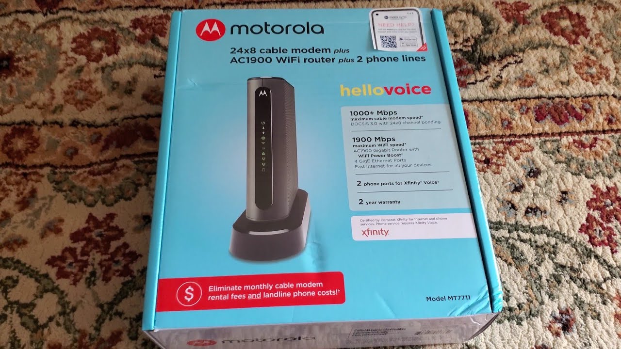 Only For Comcast Cable Motorola MT7711 Product Set up Activation Only For Comcast Cable Motorola MT7711 Product Set up Activation