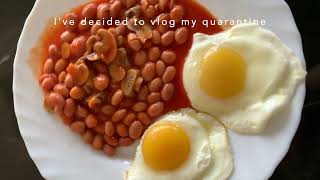 vlog #1 | eggs and baked beans * house errands * baking rich devil food's cake