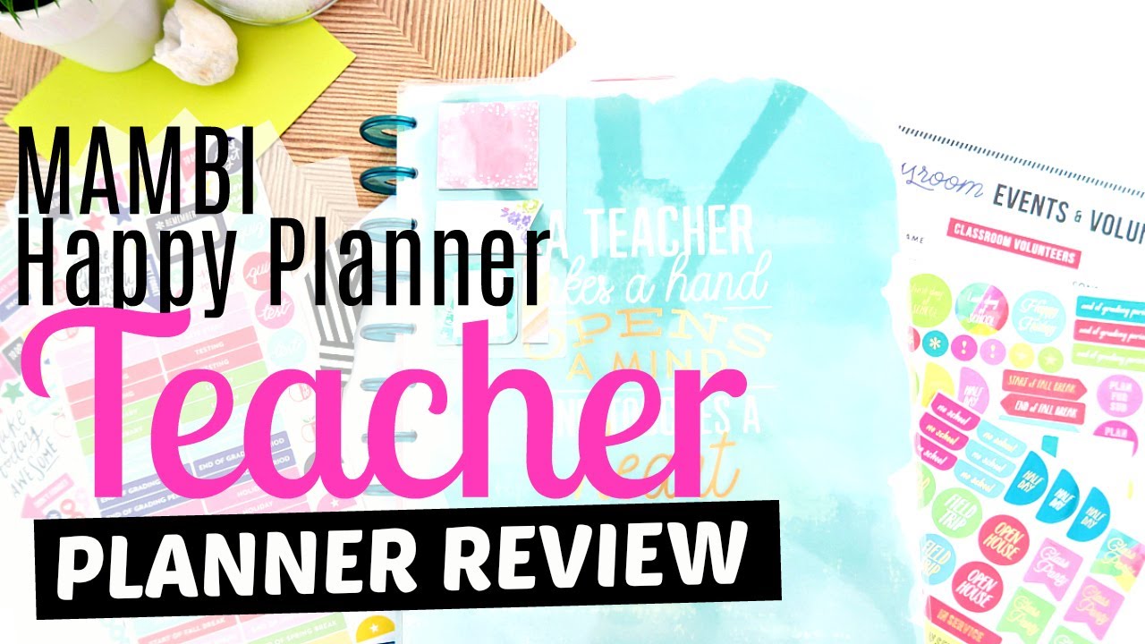  NEW 2017 2018 MAMBI Teacher Happy Planner Review YouTube