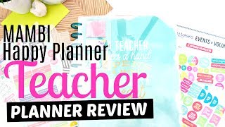 🍏***NEW 2017/2018*** 🍏MAMBI Teacher Happy Planner Review @SimplySarahMarie
