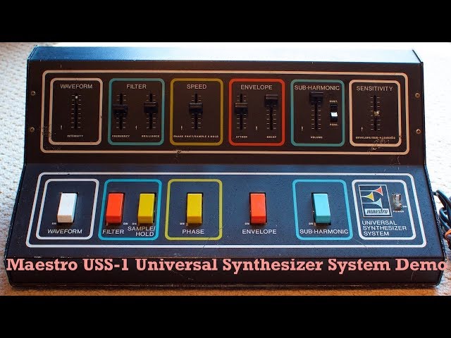 Maestro USS-1 Universal Synthesizer System Demo w/ Guitar - YouTube