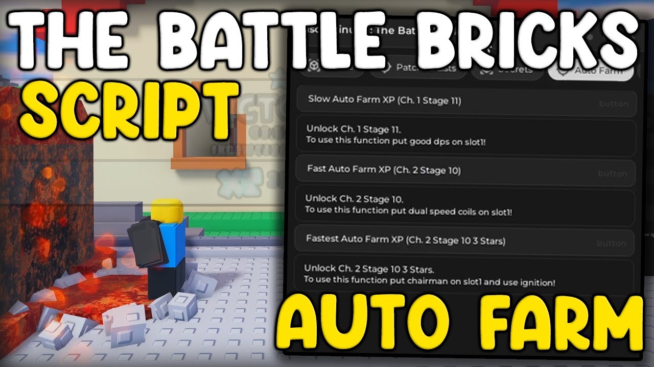 [UPDATE🔥] The Battle Bricks OP Script Auto Farm, Auto Upgrade & MORE ...