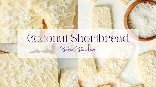 Easy Coconut Shortbread with Almond Flour