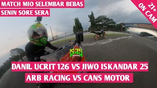 ON CAM | MATCH MIO SELEMBAR BEBAS  BIKIN GEREGET !! SENIN SERA CANS MOTOR VS ANTO RACING BANGET!!