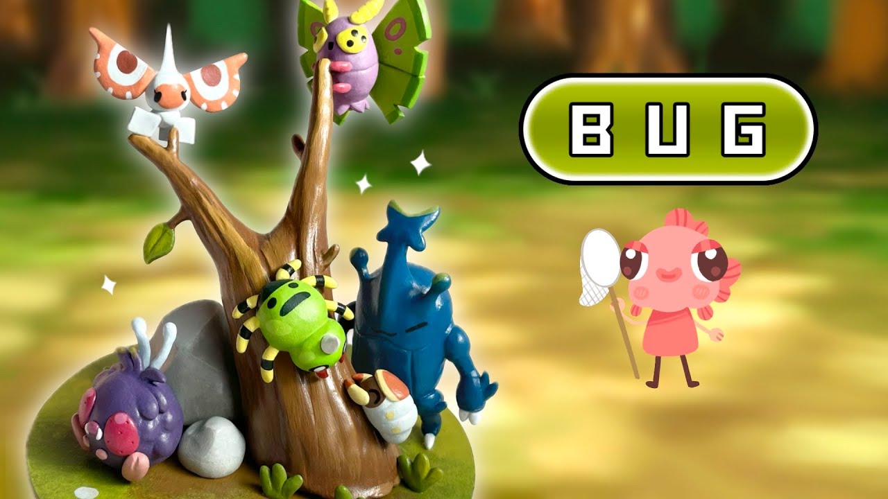 Я сделал свою собственную скульптуру покемона!! Серия «Покемоны: Насекомые»