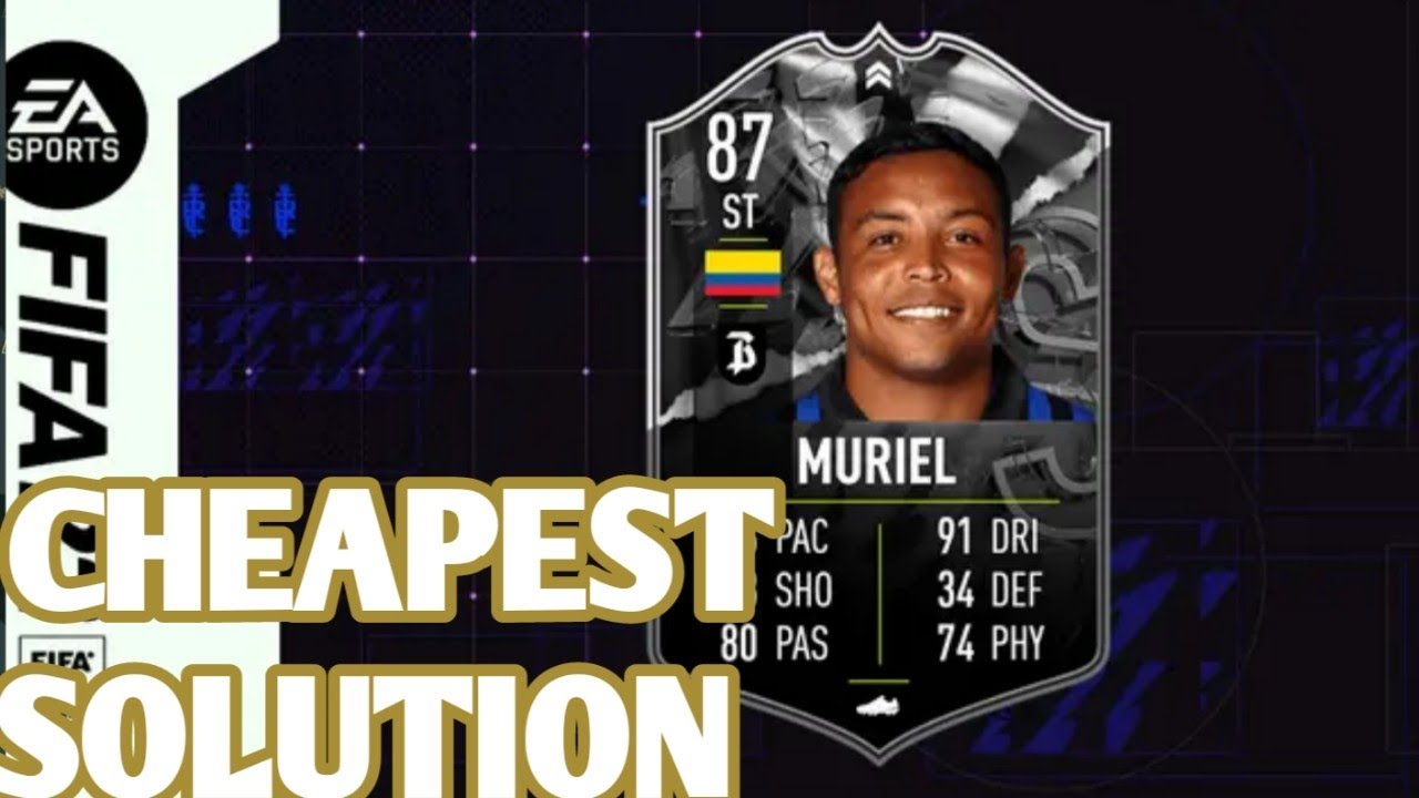 showdown fifa 22 luis muriel sbc cheapest solution / method