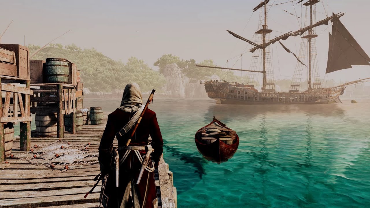 Пиратка ассасин мираж. АС 4 Блэк флаг. Ассасин Крид 4 ремастер. Assassins Creed 4 Black Flag Форты. AC 4 Black Flag Remastered.