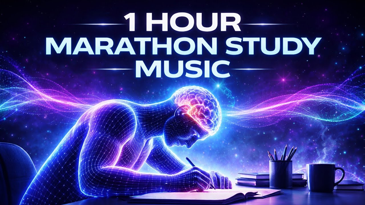 1 Hour Marathon Study Music ⚡ Deep Focus | No Distractions | Alpha ...