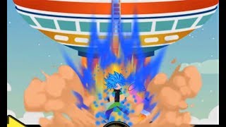 God of Stickman 3 GOKU BLUE TRANSFORM Android Gameplay screenshot 5