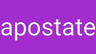 Apostate Definition U0026 Meaning