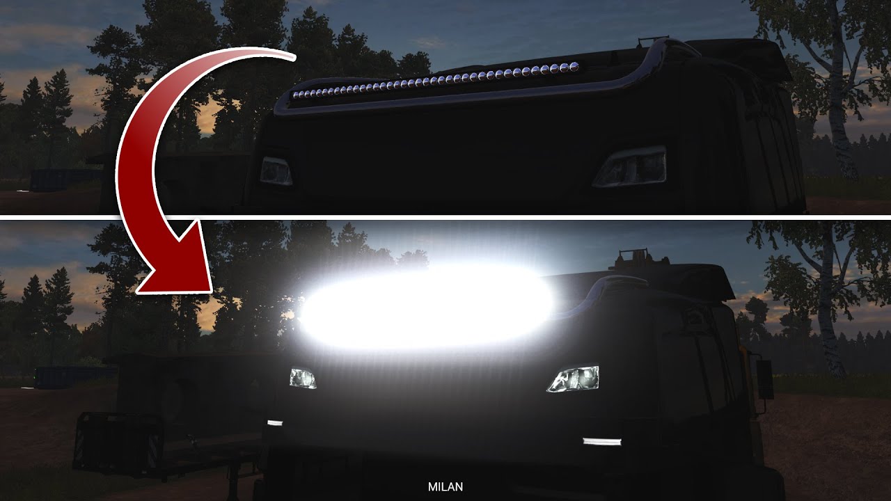 LED BAR For All Trucks - Euro Simulator 2 Mod YouTube