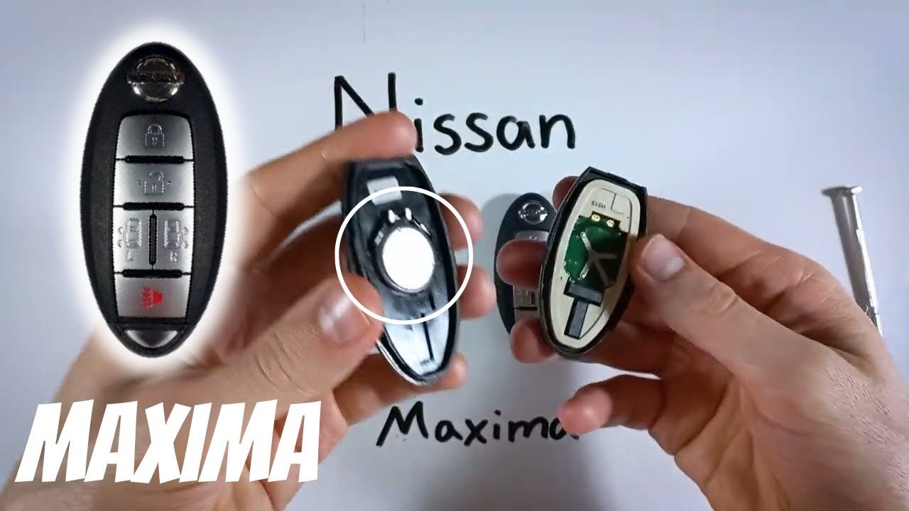 Nissan Maxima Key Fob Battery Replacement (2007 - 2021) - YouTube