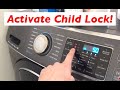Turn on Child Lock Samsung Washer & Dryer in 3 seconds!