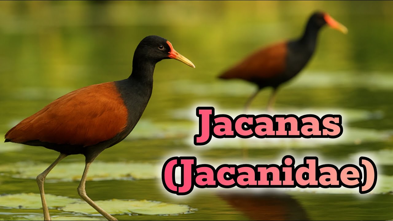 Los jacánidos: las aves que caminan sobre el agua